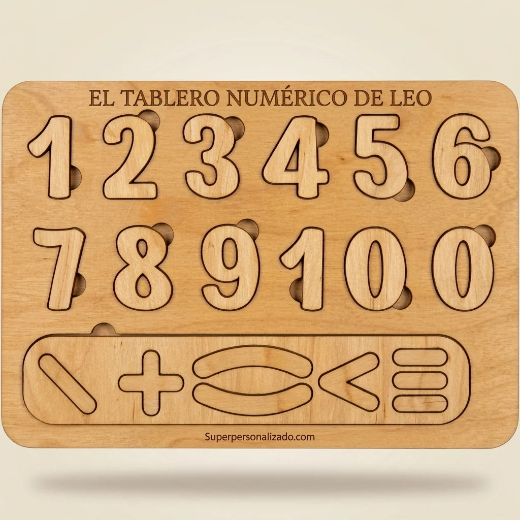 Tablero numérico personalizable para aprender a contar